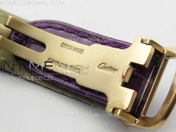 Ballon Bleu 33mm RG K3F 1:1 Best Edition White Textured Dial on Purple Leather Strap A076 – Bild 14