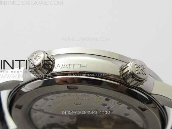 6104P Moon SS 3EF Best Edition Blue Dial Green T Diamond Bezel on Blue Leather Strap A240 – Bild 9