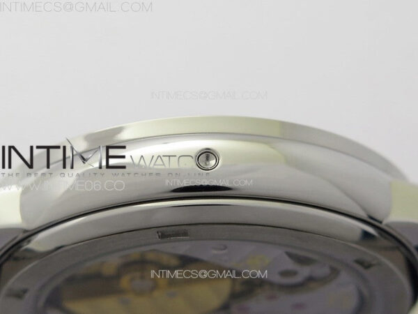6104P Moon SS 3EF Best Edition Blue Dial Green T Diamond Bezel on Blue Leather Strap A240 – Bild 11