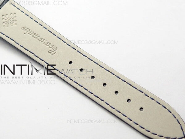 6104P Moon SS 3EF Best Edition Blue Dial Green T Diamond Bezel on Blue Leather Strap A240 – Bild 17