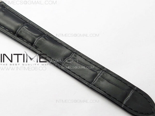 Ballon Bleu 33mm SS K3F 1:1 Best Edition White Textured Dia Markers Dial on Black Leather Strap A076 – Bild 17