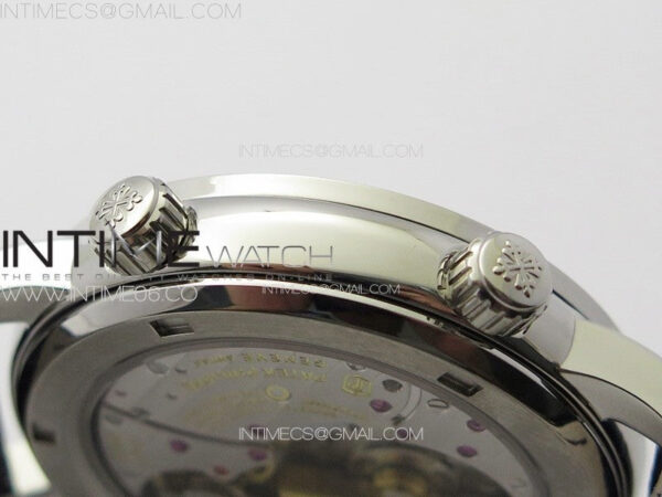 6104P Moon SS 3EF Best Edition Blue Dial Red T Diamond Bezel on Blue Leather Strap A240 – Bild 9