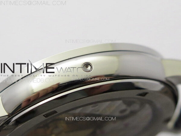 6104P Moon SS 3EF Best Edition Blue Dial Red T Diamond Bezel on Blue Leather Strap A240 – Bild 11