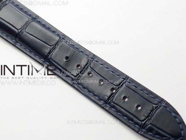 6104P Moon SS 3EF Best Edition Blue Dial Red T Diamond Bezel on Blue Leather Strap A240 – Bild 16