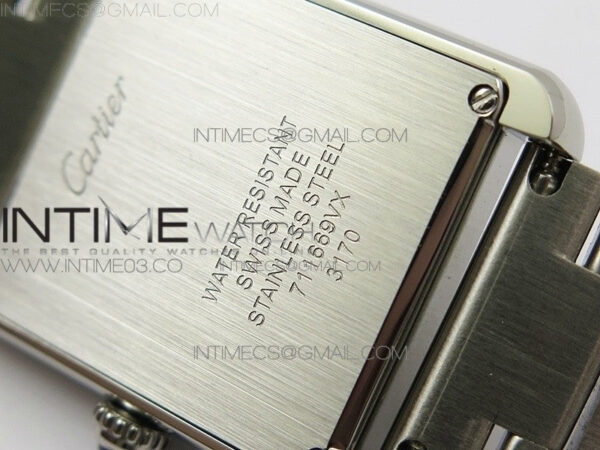 Tank Solo Ladies 25mm SS K11F 1:1 Best Edition White Dial on SS Bracelet Ronda Quartz – Bild 16