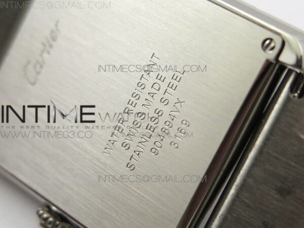 Tank Solo Ladies 28mm SS K11F 1:1 Best Edition White Dial on SS Bracelet Ronda Quartz – Bild 16