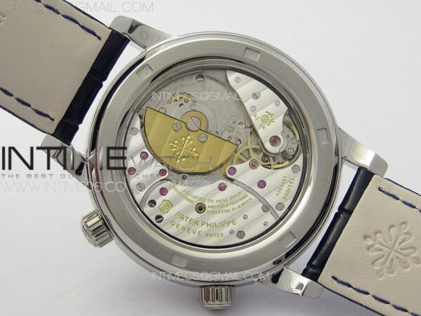 6104P Moon SS 3EF Best Edition Blue Dial Blue T Diamond Bezel on Blue Leather Strap A240 – Bild 20