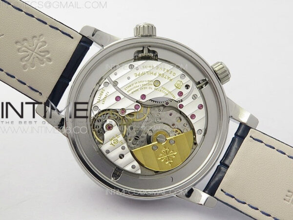 6104P Moon SS 3EF Best Edition Blue Dial Blue T Diamond Bezel on Blue Leather Strap A240 – Bild 22