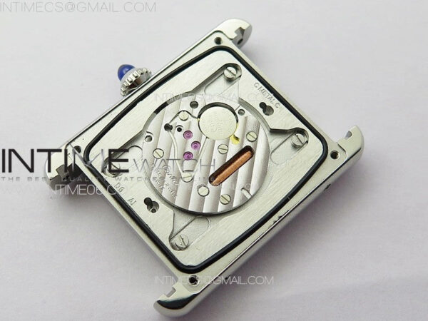 Tank Louis Ladies 25mm SS/Crystal 8848F 1:1 Best Edition White Dial on Dark Red Leather Strap Ronda Quartz – Bild 16