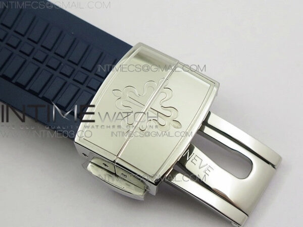 Aquanaut Jumbo 5168G 42mm SS ZF 1:1 Best Edition Blue Dial on Blue Rubber Strap 324CS (Free box) – Bild 18
