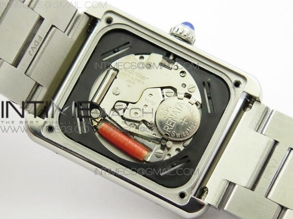 Tank Solo Ladies 25mm SS Diamond Bezel K11F 1:1 Best Edition White Dial on SS Bracelet Ronda Quartz – Bild 18