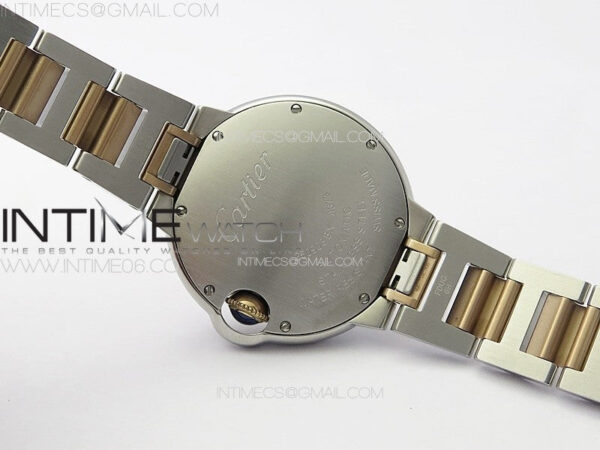 Ballon Bleu 33mm SS/RG K3F 1:1 Best Edition White MOP Dial on SS Bracelet A076 – Bild 18