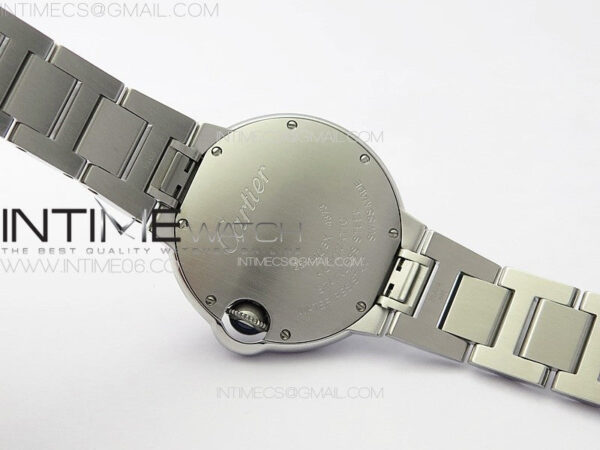 Ballon Bleu 33mm Diamonds Bezel SS K3F 1:1 Best Edition Ice Blue Dial on SS Bracelet A076 – Bild 37