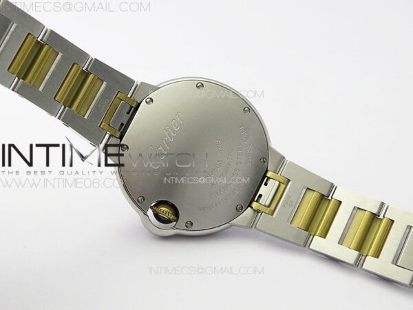 Ballon Bleu 33mm SS/YG K3F 1:1 Best Edition White Textured Dia Markers Dial on SS Bracelet A076 – Bild 19