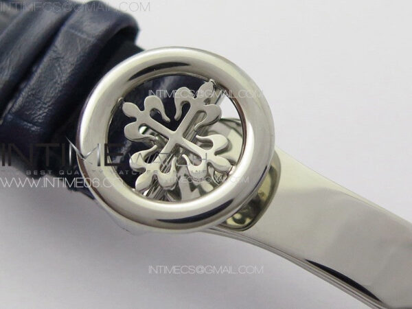 Annual Calendar Moonphase 5396 SS PPF 1:1 Best Edition White Dial on Black Leather Strap A324 – Bild 8