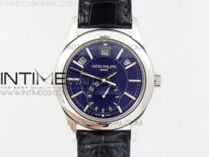 COMPLICATIONS SERIES Moonphase SS KMF Blue Dial on Black Leather Strap Cal.324