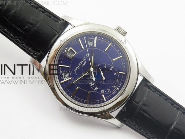 COMPLICATIONS SERIES Moonphase SS KMF Blue Dial on Black Leather Strap Cal.324 – Bild 2