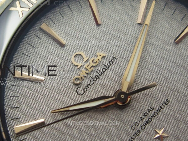 Constellation 41mm YG/Black Ceramic Bezel VSF 1:1 Best Edition Silver Dial on Black Gummy Strap A8900 – Bild 7