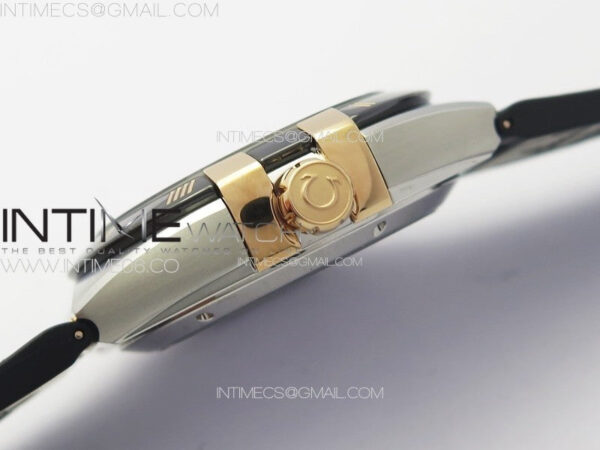 Constellation 41mm YG/Black Ceramic Bezel VSF 1:1 Best Edition Silver Dial on Black Gummy Strap A8900 – Bild 9