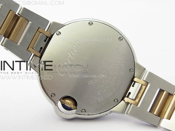 Ballon Bleu 33mm SS/RG K3F 1:1 Best Edition White MOP Dial on SS Bracelet A076 – Bild 20