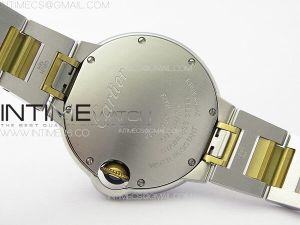 Ballon Bleu 33mm SS/YG K3F 1:1 Best Edition White Textured Dia Markers Dial on SS Bracelet A076 – Bild 20