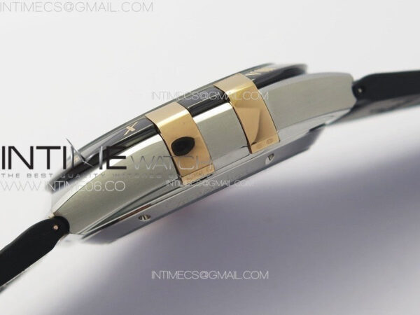 Constellation 41mm YG/Black Ceramic Bezel VSF 1:1 Best Edition Silver Dial on Black Gummy Strap A8900 – Bild 11