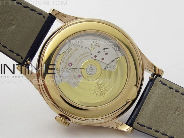 Annual Calendar Moonphase 5396 RG PPF 1:1 Best Edition Blue Dial T Crystal Markers on Blue Leather Strap A324 – Bild 20