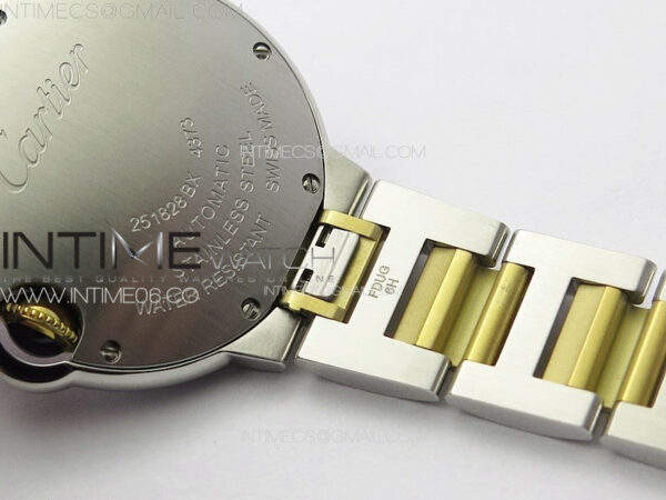 Ballon Bleu 33mm SS/YG K3F 1:1 Best Edition White Textured Dia Markers Dial on SS Bracelet A076 – Bild 21