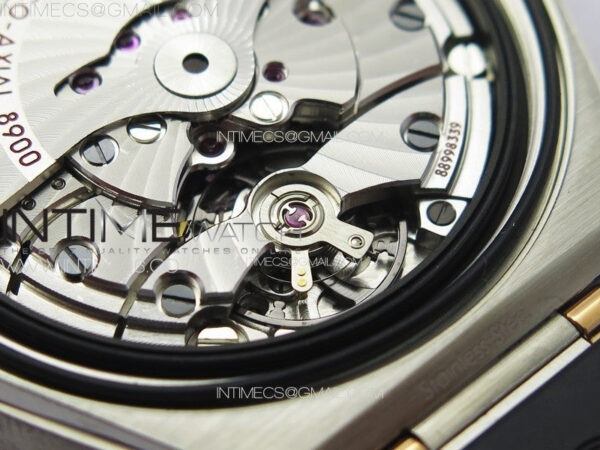 Constellation 41mm YG/Black Ceramic Bezel VSF 1:1 Best Edition Silver Dial on Black Gummy Strap A8900 – Bild 27