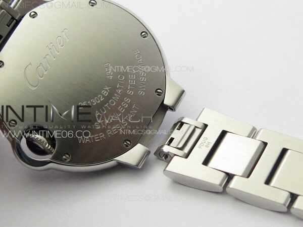 Ballon Bleu 33mm SS K3F 1:1 Best Edition White Textured Dial on SS Bracelet A076 – Bild 22