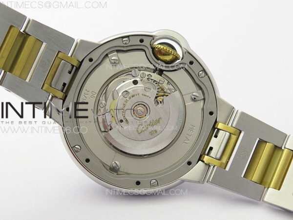 Ballon Bleu 33mm SS/YG K3F 1:1 Best Edition White Textured Dia Markers Dial on SS Bracelet A076 – Bild 25