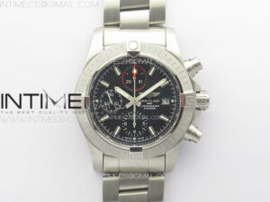 Avenger Chrono SS Red Second hand B50 Black Dial on SS Bracelet A7750