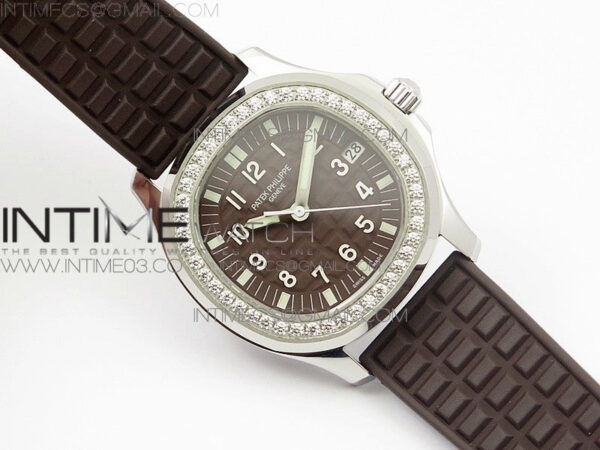 Aquanaut Jumbo 5069A SS Best Edition Brown Dial on Brown Rubber Strap Asain PP324CS(Free box) – Bild 2