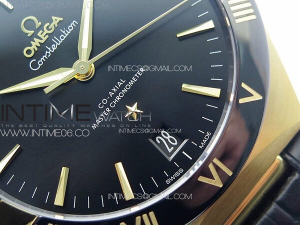 Constellation 41mm YG/Black Ceramic Bezel VSF 1:1 Best Edition Black Dial on Black Gummy Strap A8900 – Bild 5