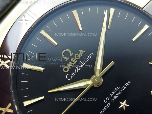 Constellation 41mm YG/Black Ceramic Bezel VSF 1:1 Best Edition Black Dial on Black Gummy Strap A8900 – Bild 7