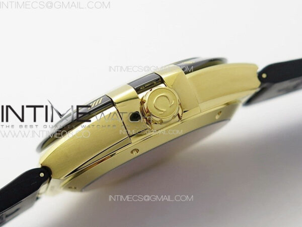 Constellation 41mm YG/Black Ceramic Bezel VSF 1:1 Best Edition Black Dial on Black Gummy Strap A8900 – Bild 8