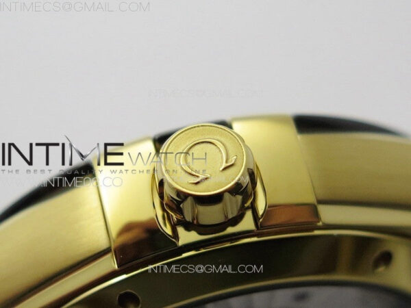 Constellation 41mm YG/Black Ceramic Bezel VSF 1:1 Best Edition Black Dial on Black Gummy Strap A8900 – Bild 9