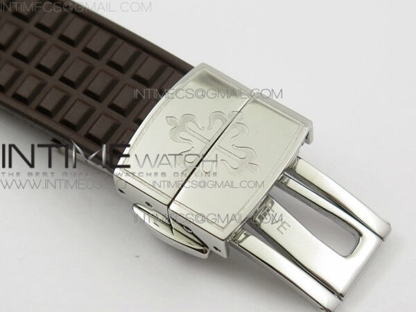 Aquanaut Jumbo 5069A SS Best Edition Brown Dial on Brown Rubber Strap Asain PP324CS(Free box) – Bild 12