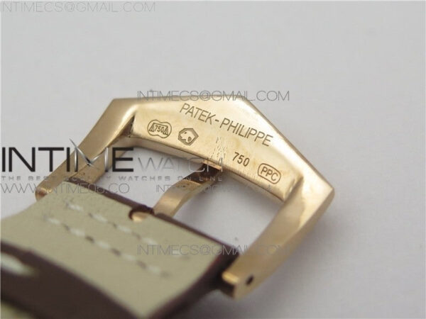 Calatrava 5524 RG Pilot Travel Time GRF Brown Dial on Brown Leather Strap MIYOTA 9015 – Bild 13