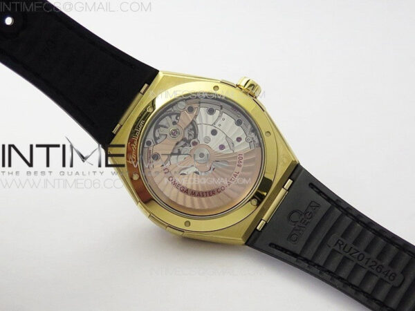 Constellation 41mm YG/Black Ceramic Bezel VSF 1:1 Best Edition Black Dial on Black Gummy Strap A8900 – Bild 17
