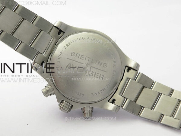 Avenger Chrono SS Red Second hand B50 Black Dial on SS Bracelet A7750 – Bild 18