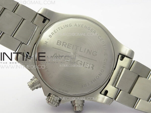Avenger Chrono SS Red Second hand B50 Black Dial on SS Bracelet A7750 – Bild 19