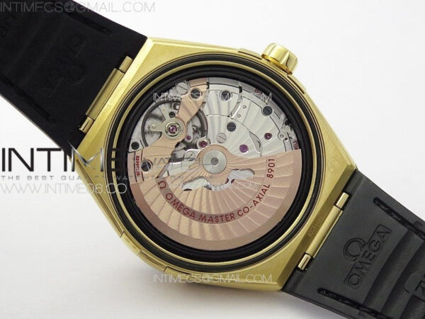 Constellation 41mm YG/Black Ceramic Bezel VSF 1:1 Best Edition Black Dial on Black Gummy Strap A8900 – Bild 22