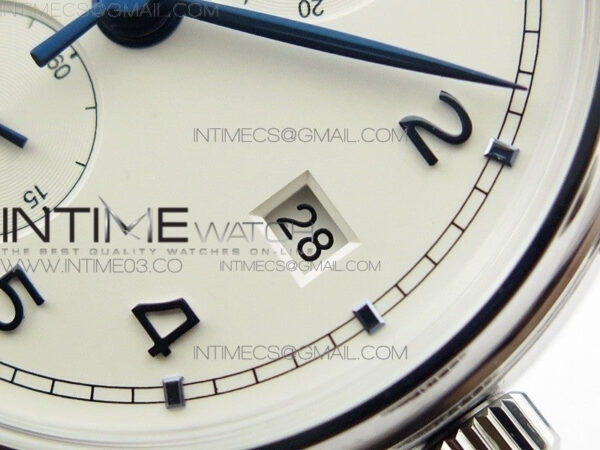 6Portugieser Chrono Classic 42 IW390406 ZF 1:1 Best Edition White dial blue markers on Black Leather Strap A7750 – Bild 30