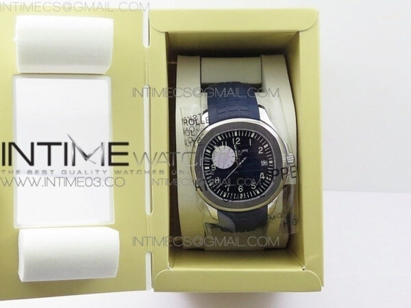 Aquanaut Jumbo 5168G 42mm SS ZF 1:1 Best Edition Blue Dial on Blue Rubber Strap 324CS (Free box) – Bild 33
