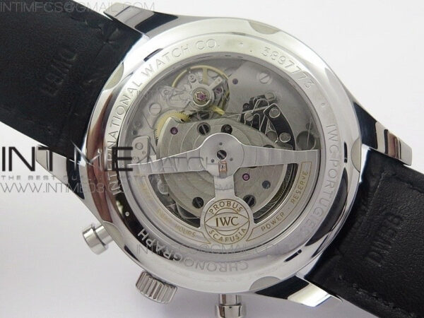 6Portugieser Chrono Classic 42 IW390406 ZF 1:1 Best Edition White dial blue markers on Black Leather Strap A7750 – Bild 41