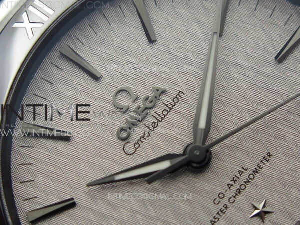 Constellation 41mm SS/Black Ceramic Bezel VSF 1:1 Best Edition Silver Dial on Black Gummy Strap A8900 – Bild 7
