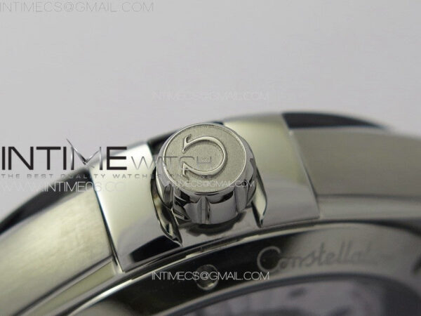 Constellation 41mm SS/Black Ceramic Bezel VSF 1:1 Best Edition Silver Dial on Black Gummy Strap A8900 – Bild 10