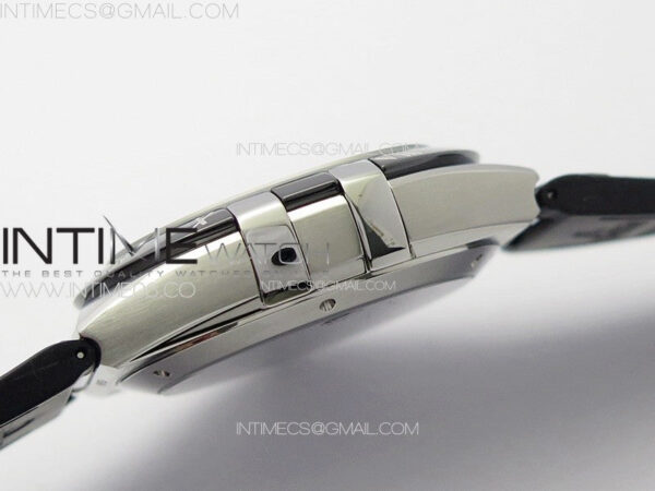Constellation 41mm SS/Black Ceramic Bezel VSF 1:1 Best Edition Silver Dial on Black Gummy Strap A8900 – Bild 11