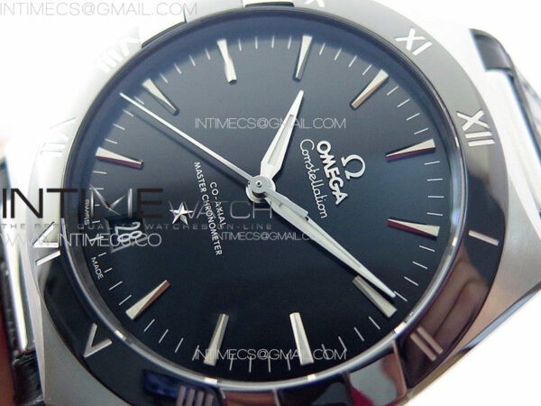 Constellation 41mm SS/Black Ceramic Bezel VSF 1:1 Best Edition Black Dial on Black Gummy Strap A8900 – Bild 4